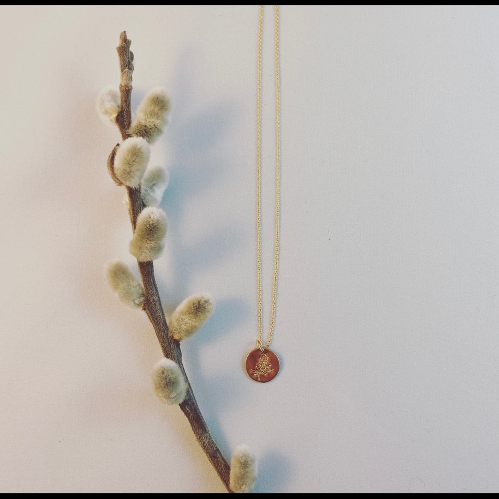Hand Stamped Necklace by LOOPS